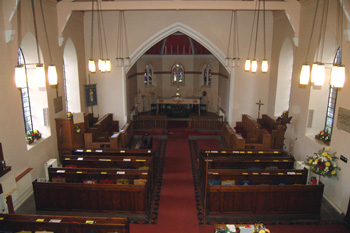 Heath and Reach church from the gallery looking east January 2009